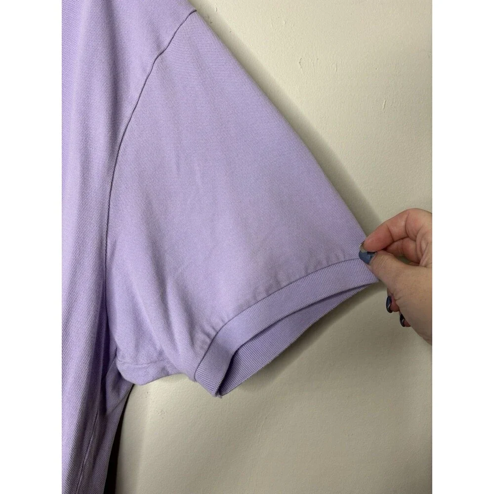 Ralph Lauren Shirt Mens 3XB Big Purple Rugby Knit Pony Polo Classic Preppy